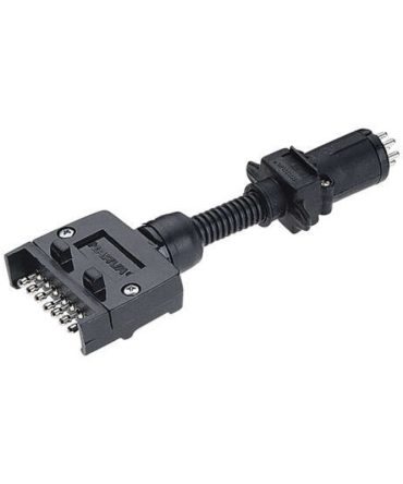 Narva 7 Pin Flat Socket To 7 Pin Small Round Plug