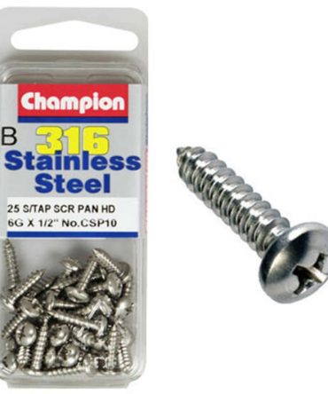 Champion Self Tapping Screw – 10G X 1inch / 2inch 10G x 1/2 10g