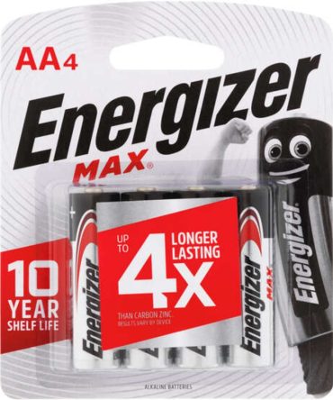 Energizer Max AA Batteries – 4 Pack