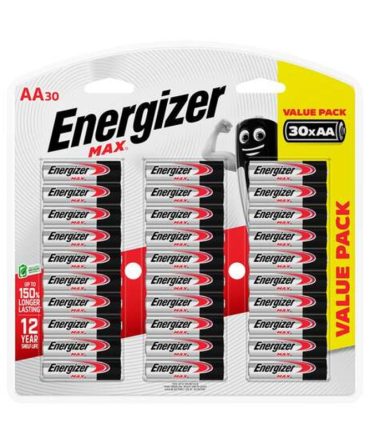Energizer Max AA Battery 30 Pack