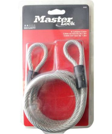 Master Lock Looped Cable – Woven Steel, 6mm x 1.8m