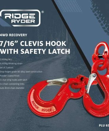 Ridge Ryder Clevis Hook 8mm 8T 2 Pack