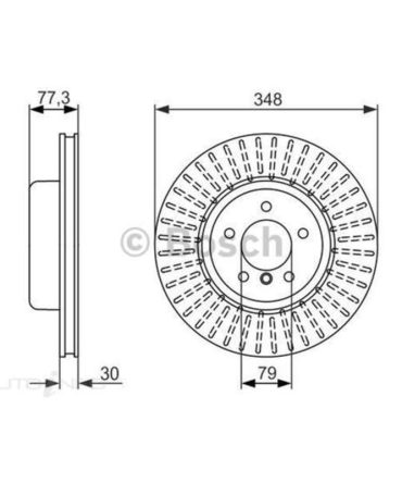 Bosch Disc Brake Rotor – Single, BD1427