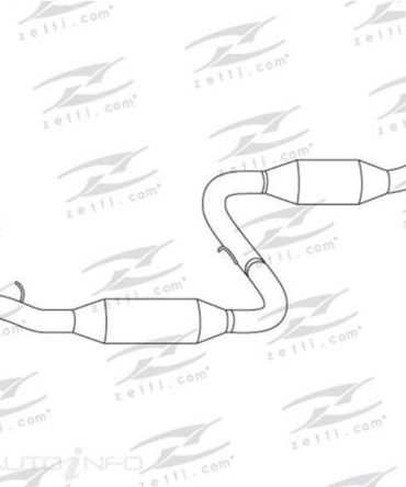 Zetti Front Muffler Standard Replacement – M4180