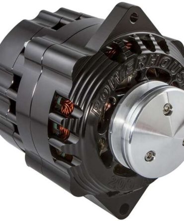 CVR Alternator 1 Wire Includes V Groove Pulley – 200A, Black, CVR8106BK