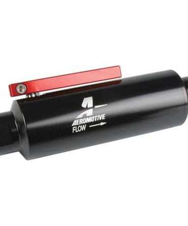 Aeromotive Fuel Filter W/Shut Off -10 Orb 100 Mic. 7.38 X 2″ – ARO12331
