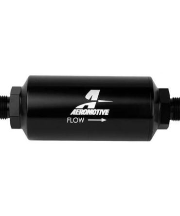 Aeromotive Inline Filter 10 Micron -8AN Bright Black 2″ Od Microglass – ARO12375