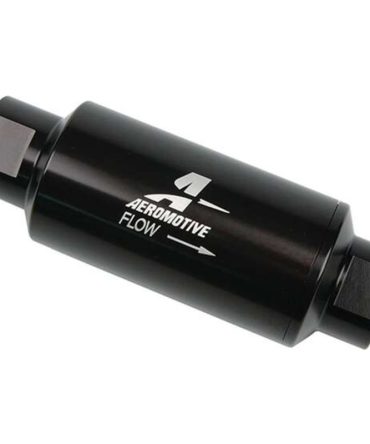 Aeromotive Inline Fuel Filter -10AN Black 5.5″ Long X 2″ Od. 100 Micron – ARO12324