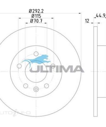 Ultima Brake Rotor – Single, AAP2015