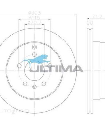 Ultima Brake Rotor – Single, AAP2041