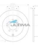 Ultima Brake Rotor – Single, AAP2736