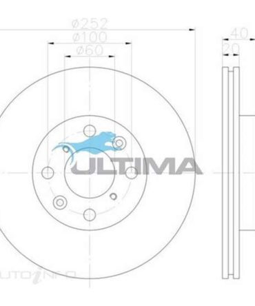 Ultima Brake Rotor – Single, AAP2584