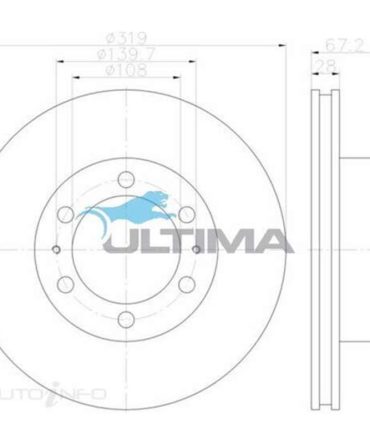 Ultima Brake Rotor – Single, AAP2716