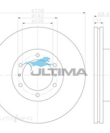 Ultima Brake Rotor – Single, AAP2736