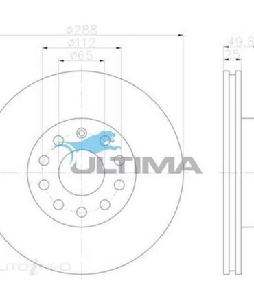 Ultima Brake Rotor – Single, AAP2810