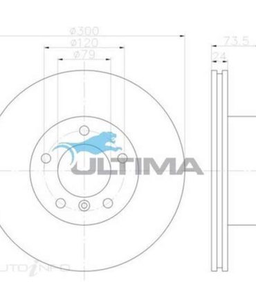 Ultima Brake Rotor – Single, AAP2862