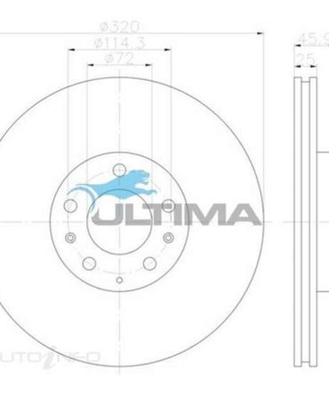 Ultima Brake Rotor – Single, AAP2960