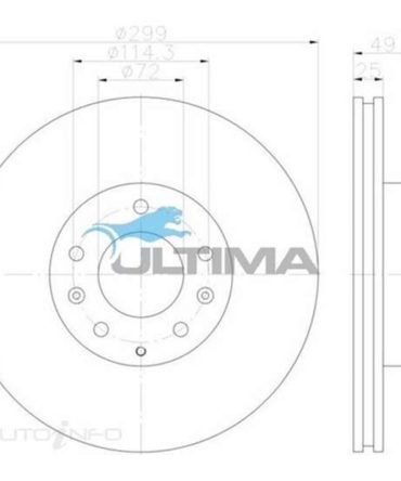 Ultima Brake Rotor – Single, AAP2963