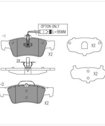 Transgold Brake Pads – TG1657N