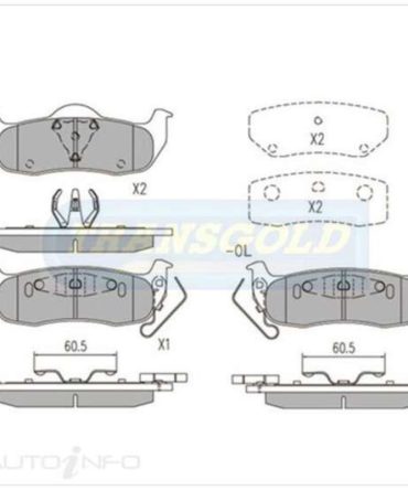 Transgold Brake Pads – TG1685N