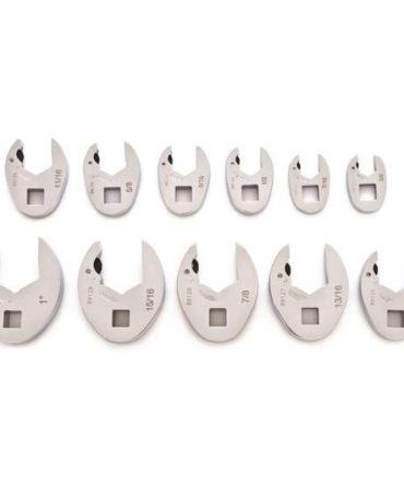 GearWrench 11 Piece 3/8 Drive Ratcheting Crowfoot Imperial Wrench Set – 89118