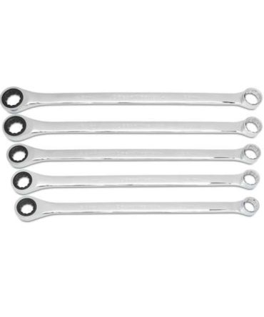 GearWrench Double Box End Ratcheting Wrench Set With Tray X Large – Metric, 5 Piece – 85987